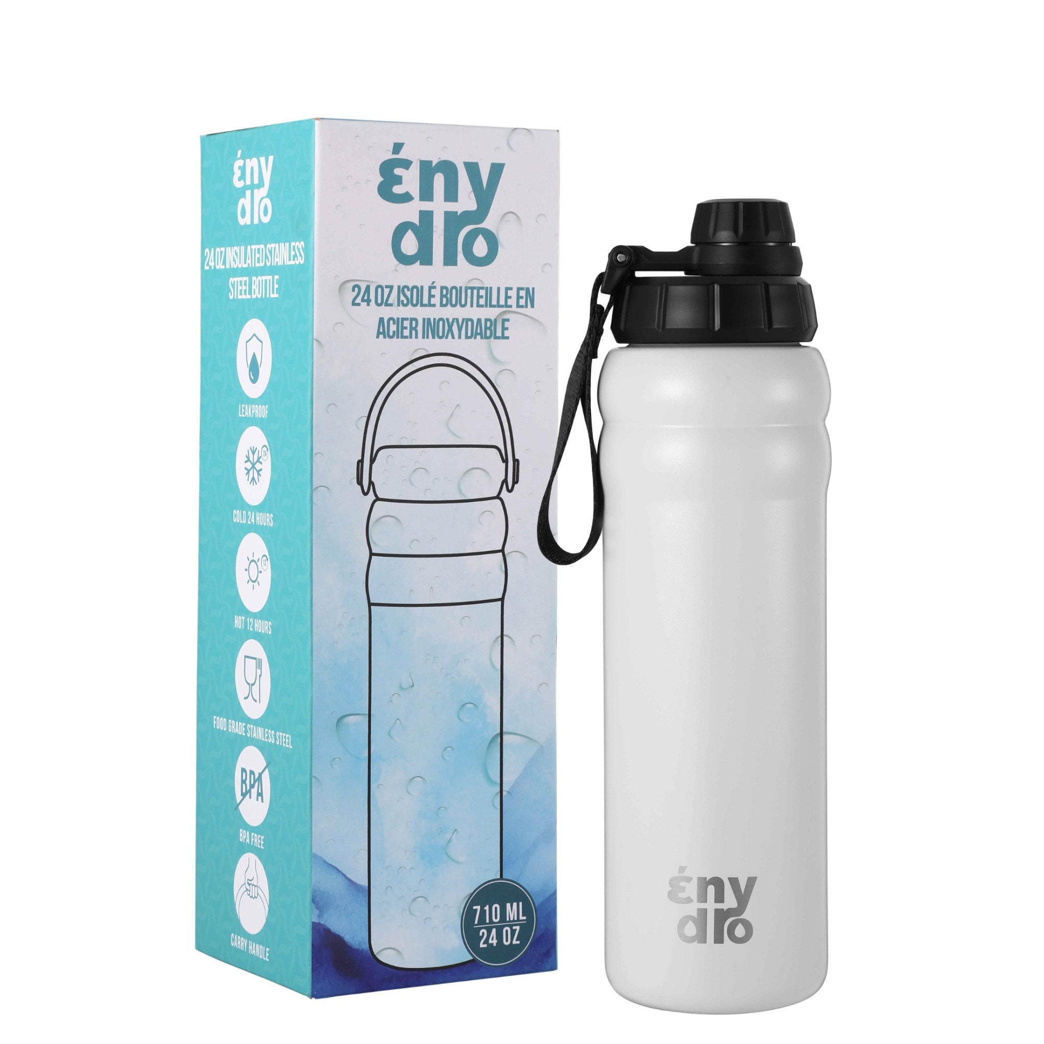 24 oz Insulated Stainless Steel Water Bottle - Enydro